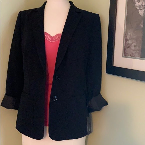 👚NWT Black Tommy Hilfiger Classy Blazer - Picture 5 of 16